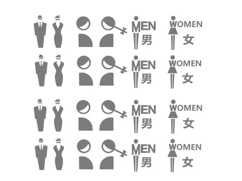 Toilet Signs Guide Signs