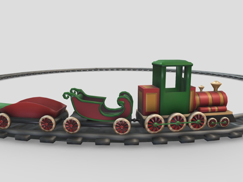 Round Railway Toy Train