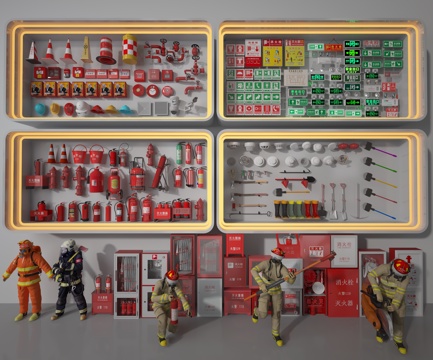 Modern fire tools display