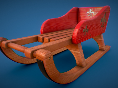 Wooden Sledge