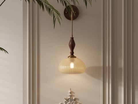 French retro wall lamp