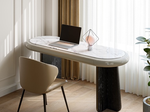 Modern Rock Board Desk Writing Desk