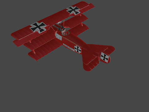 red aircraft