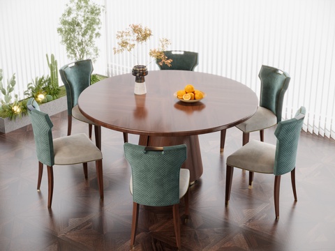 American Dining Table and Chair