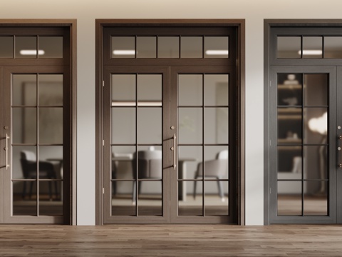 French double door swing door