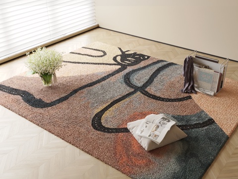 Modern abstract pattern carpet