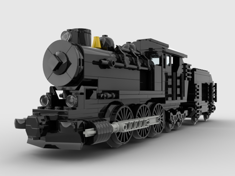 Lego toy building blocks train steam train vintage train high-speed rail