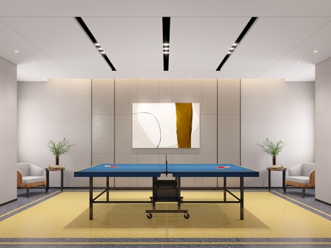 Table Tennis Room of Modern Gymnasium