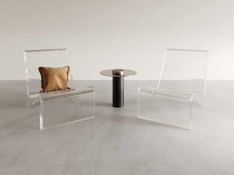 Modern acrylic recliner