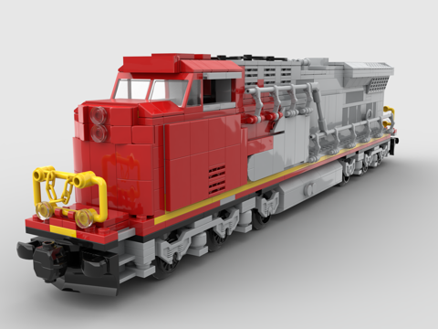 LEGO toy blocks steam train vintage train high-speed rail