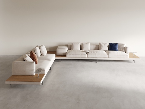 Modern corner sofa multiplayer sofa