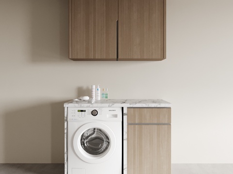 Log Style Laundry Cabinet Balcony Cabinet Bathroom Cabinet