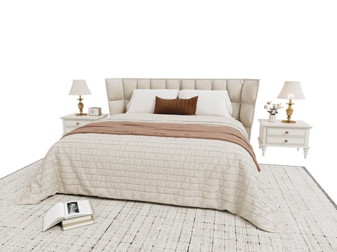 Cream Style double bed