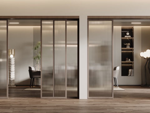 Modern sliding door Changhong glass door model