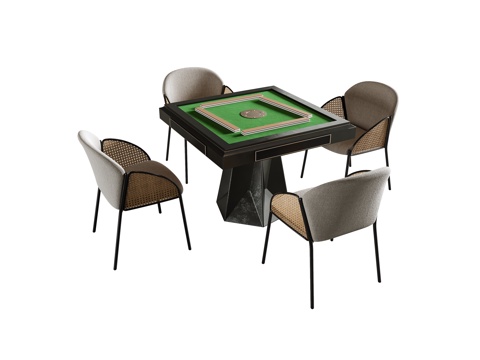 Modern Mahjong Table and Chair