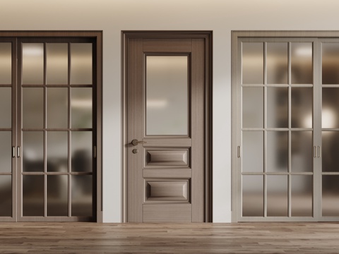 French double door swing door sliding door