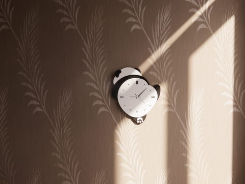 Fashion Panda Clock Free