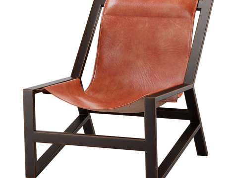 Modern Simple Lounge Chair Leather Chair