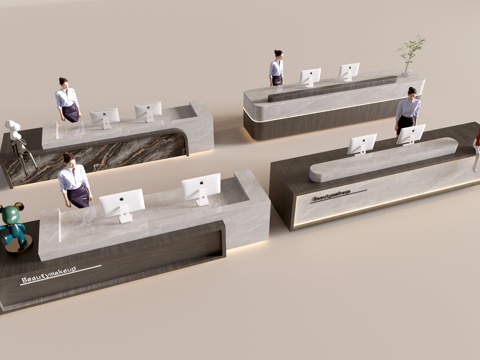 Modern Company Front Desk Service Desk