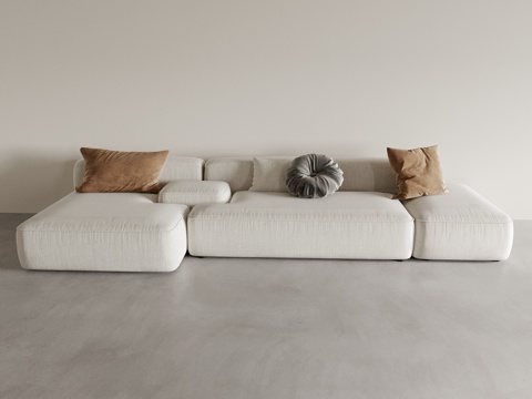 Modern Fabric Sofa Multiplayer Sofa