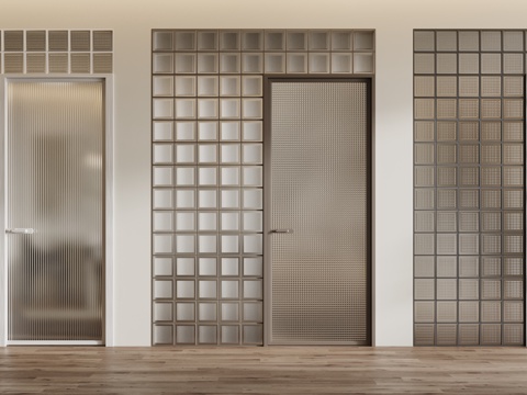 Modern single door Changhong glass door