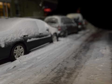 Snow Street Road Landscape