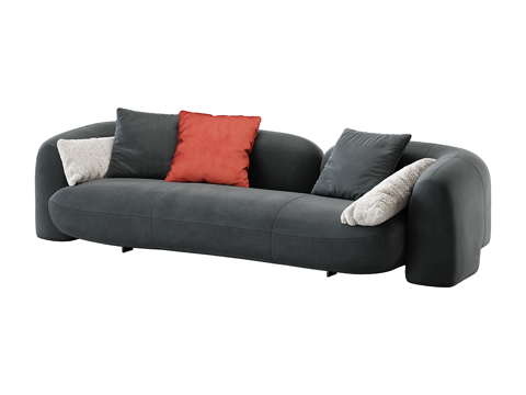 Multi-person sofa living room sofa