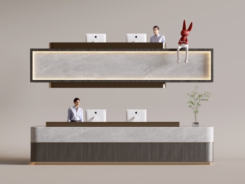 Modern Company Front Desk Service Desk