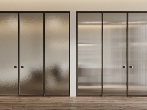 Modern sliding door folding door Changhong glass door