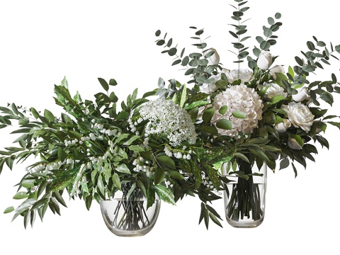 Modern vase floral flower arrangement