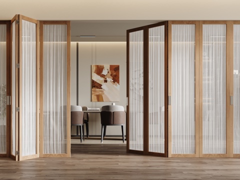 Modern sliding door wooden door