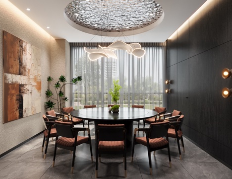 Modern Chinese DiningRoom Room