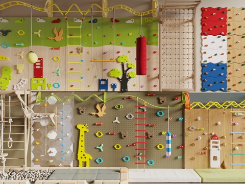 Modern Climbing Wall Climbing Frame