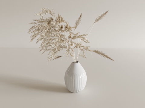 Quiet Wind Reed Vase Flower Art Dried Branches