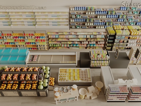 Modern Snack Shelf Supermarket Cashier Alcohol and Tobacco Shelf