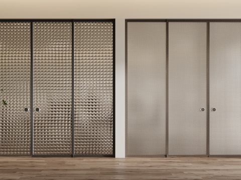 Modern sliding door folding door Changhong glass door