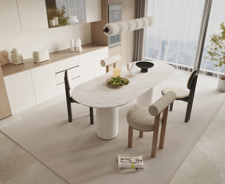 Cream Style dining table and chair