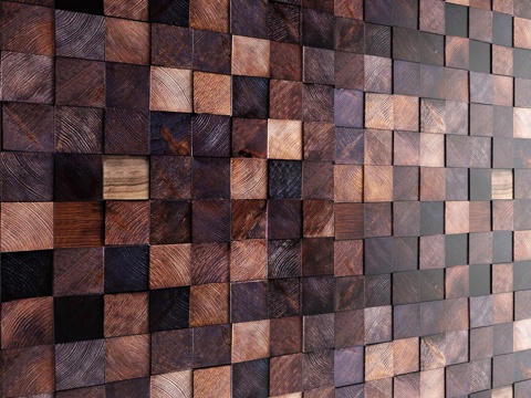 Middle ancient wood wall creative wood veneer Panel