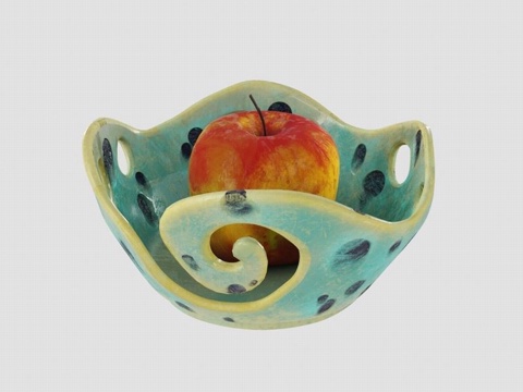 Apple fruit ceramic fruit plate