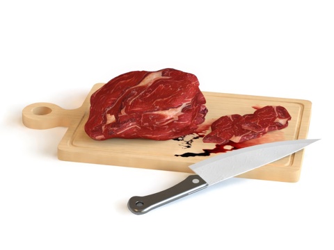 Kitchen Chopping Board Raw Meat Food