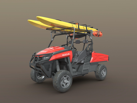 Off-road life-saving vehicle