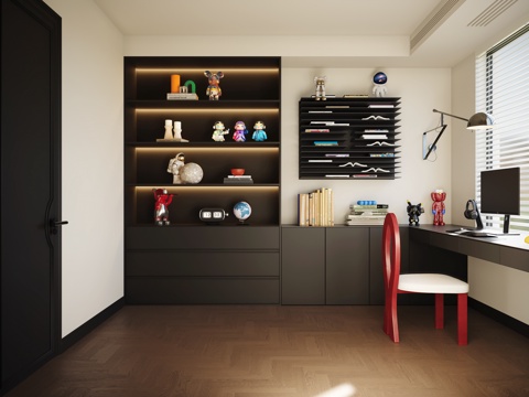 Modern Minimalist Study