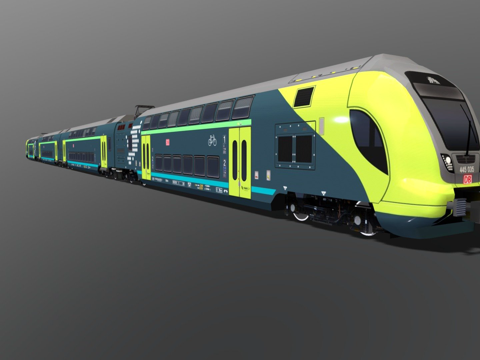 High-speed rail train rail car