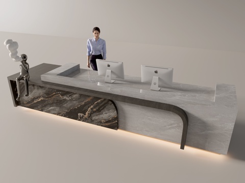 Modern Company Front Desk Service Desk