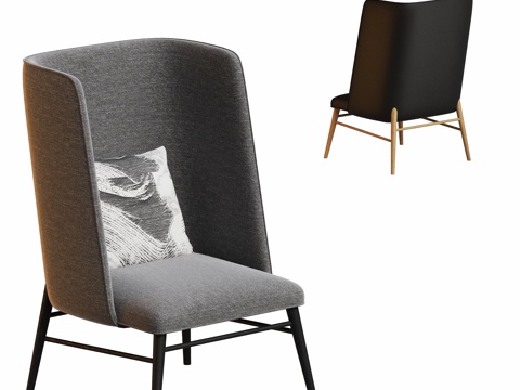 Modern casual high back chair