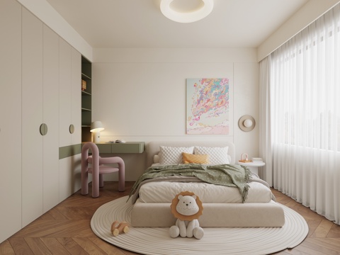 Modern minimalist kids Bedroom