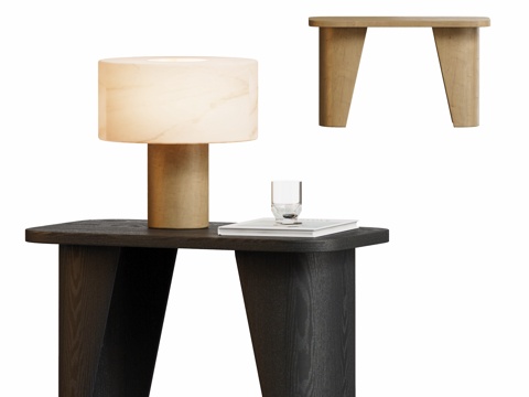 Modern corner table lamp