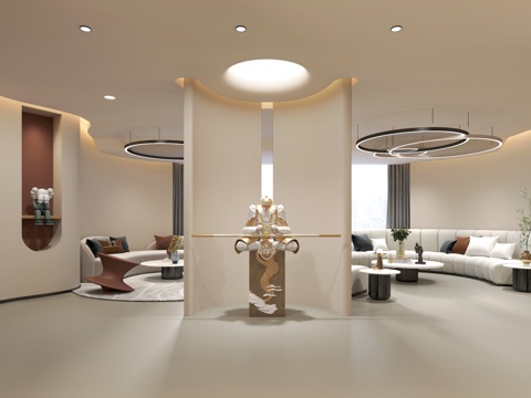 Modern office reception hall