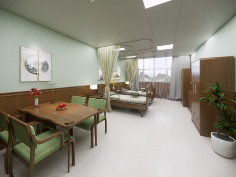 New Chinese-style Retirement Home Rehabilitation Room