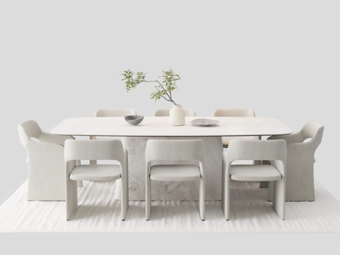 Dining table and chair